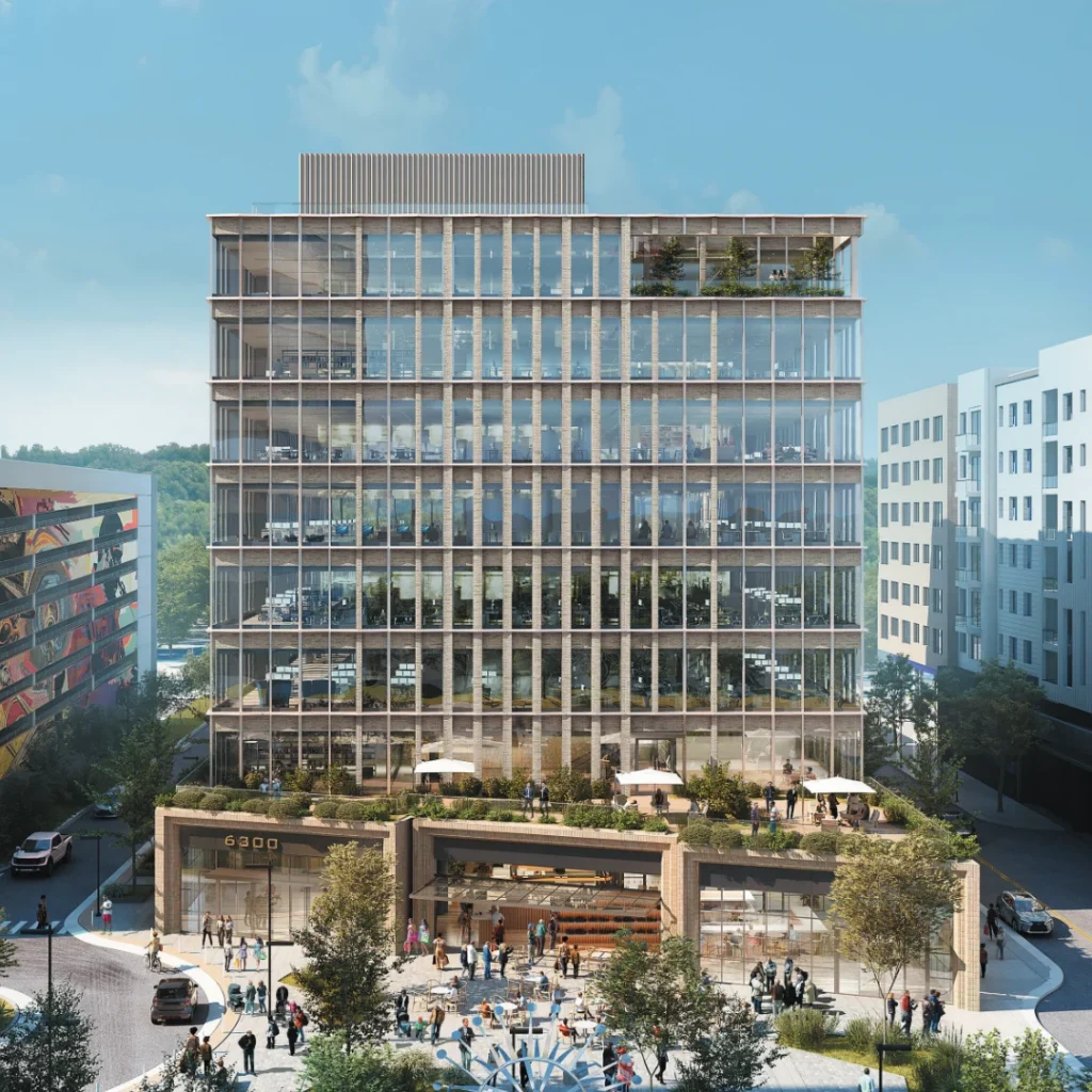 The exterior rendering of 6300 at Merriweather District, Columbia, Maryland.