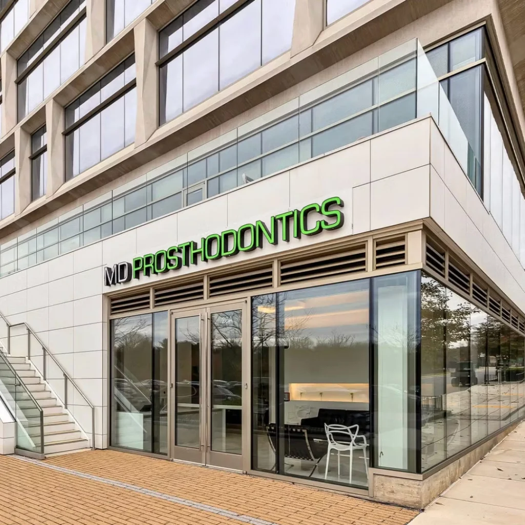 Exterior of MD Prosthodontics in Columbia, MD.