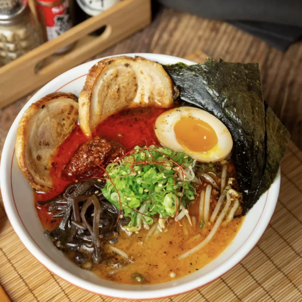 Food prepared at Akira Ramen & IzaKaya in Merriweather District, Columbia, Maryland.