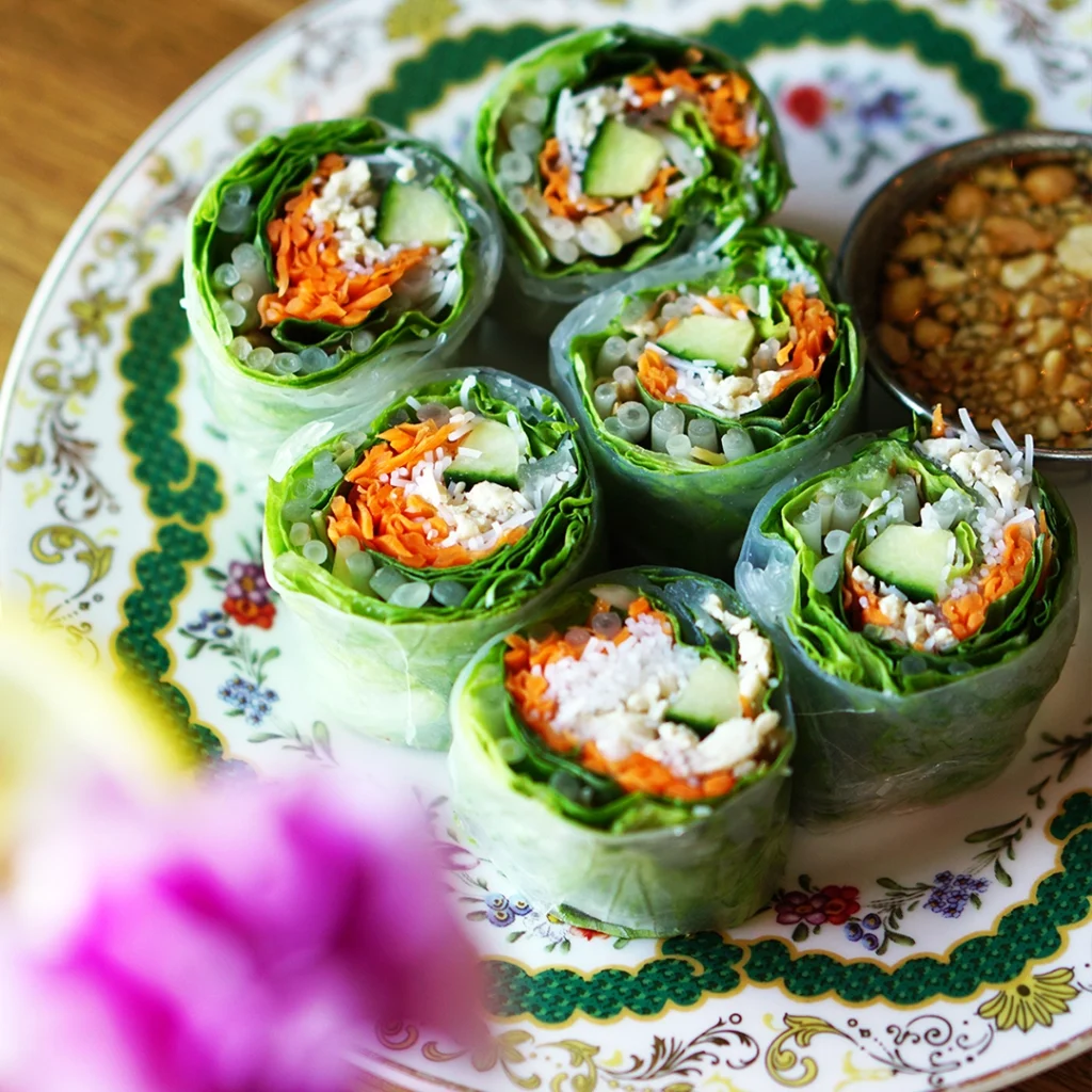 Healthy roll at Dok Khao Thai Eatery.