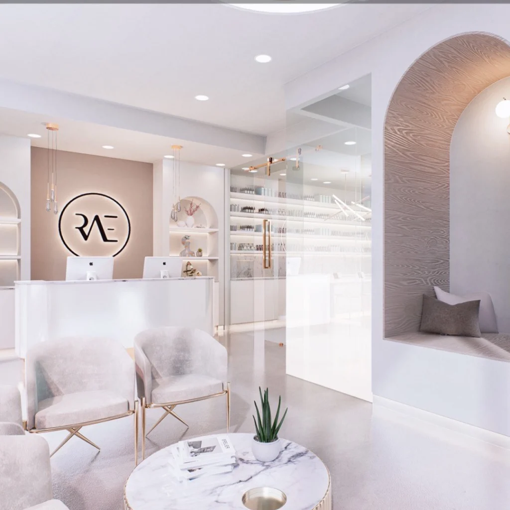Modern interior at Refresh Aesthetics.