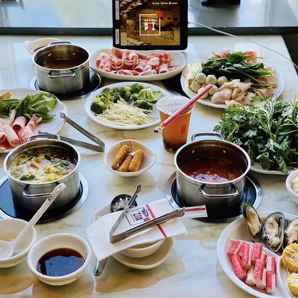 Urban Hot Pot meals on a table.