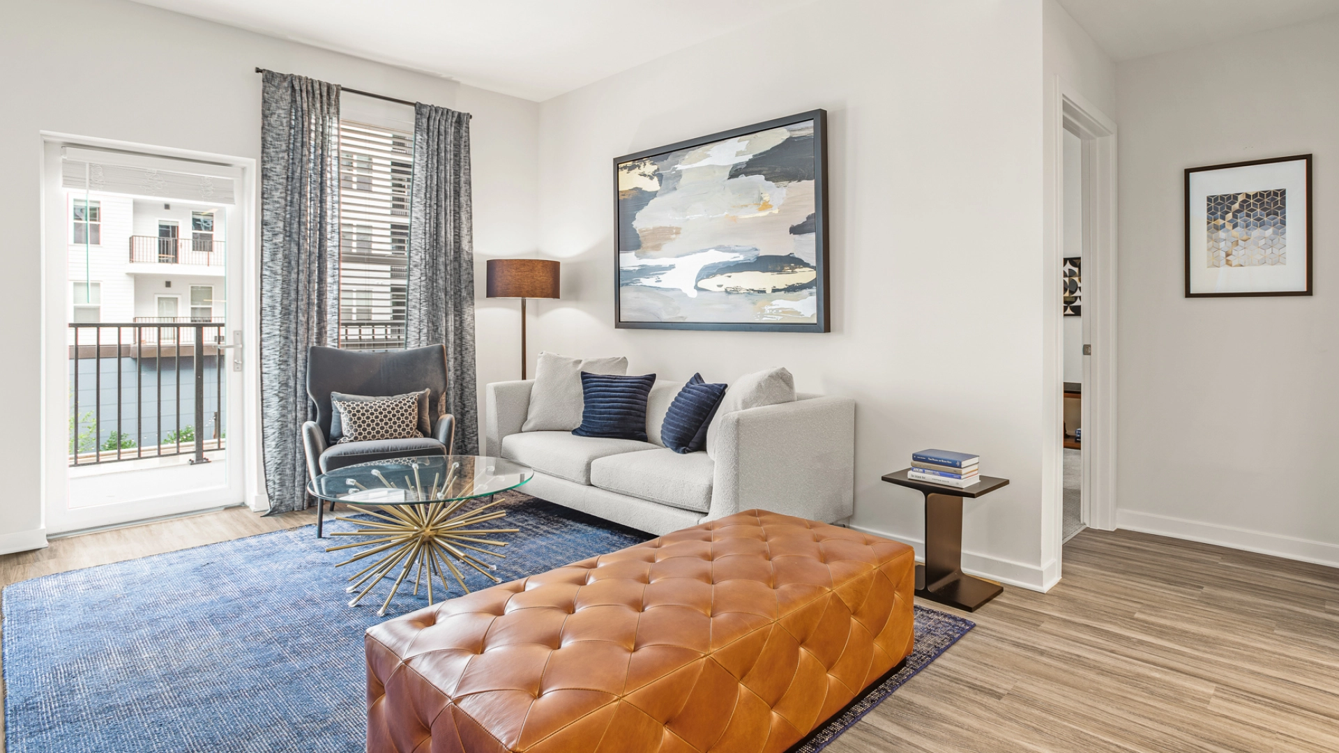 Inside a modern apartment at Merriweather District in Columbia, Maryland.