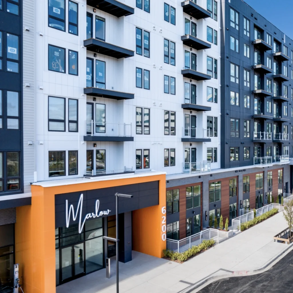 Exterior of WhyHotel by Placemakr and Marlow at Merriweather District.